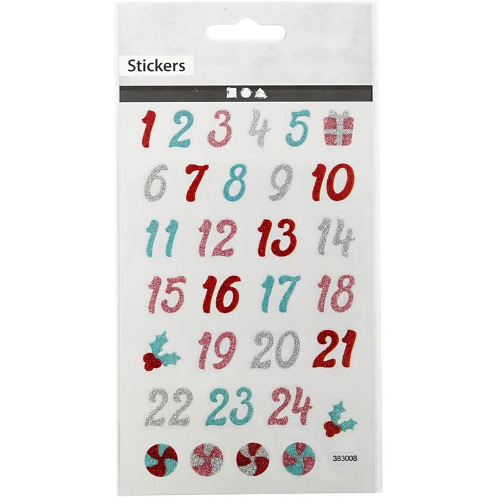 Set of 31 Christmas Stickers, image 1