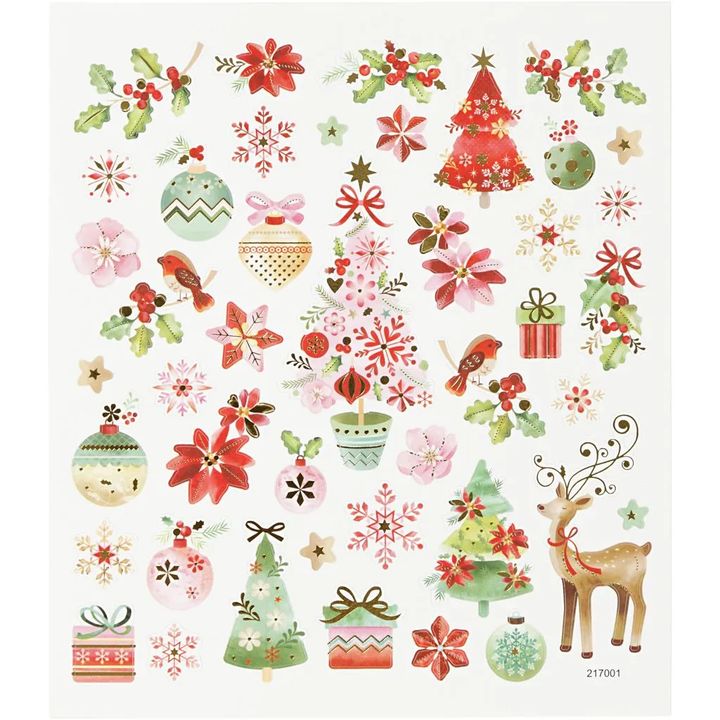 Set of 43 Christmas Stickers - Image 2
