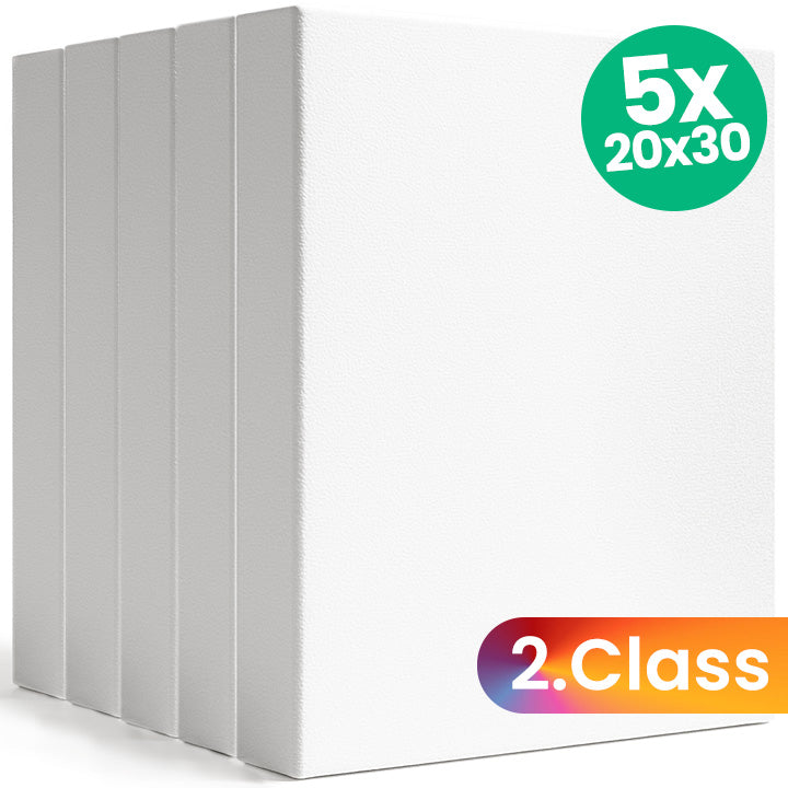 Set of 5 3D Stretched Canvases, 2nd Quality, 20x30 cm — image 1