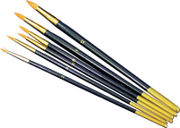 Set of Liner Brushes, 6-Piece – pointed, 6 pcs/pack, sizes 2,4,6,8,10,12