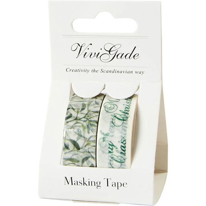 Set of washi tapes Mistletoe and Merry Christmas — image 2