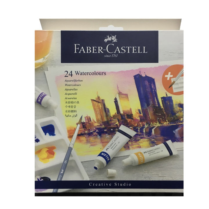 Set of Watercolors in Tubes with Palette