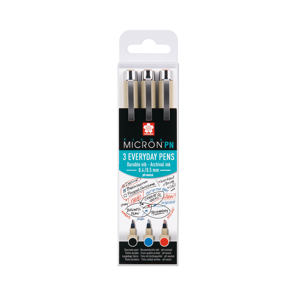 Set SAKURA Pigma Micron PN 0.45 mm 3 pcs
