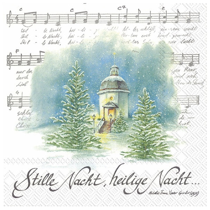 Silent Night Decoupage Napkins - 1 pc