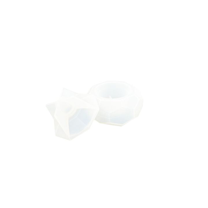 Silicone Casting Mold 9.1x4.5x4 cm - Faceted Jewelry Box — image 2