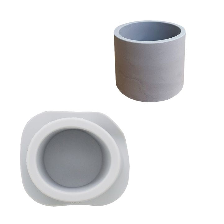 Silicone Mold for Casting 10x6.8 cm - Round Flower Pot — image 1