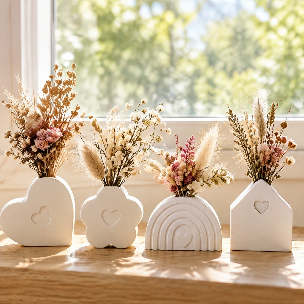 Silicone Mold for Casting Mini Vases for Dried Flowers