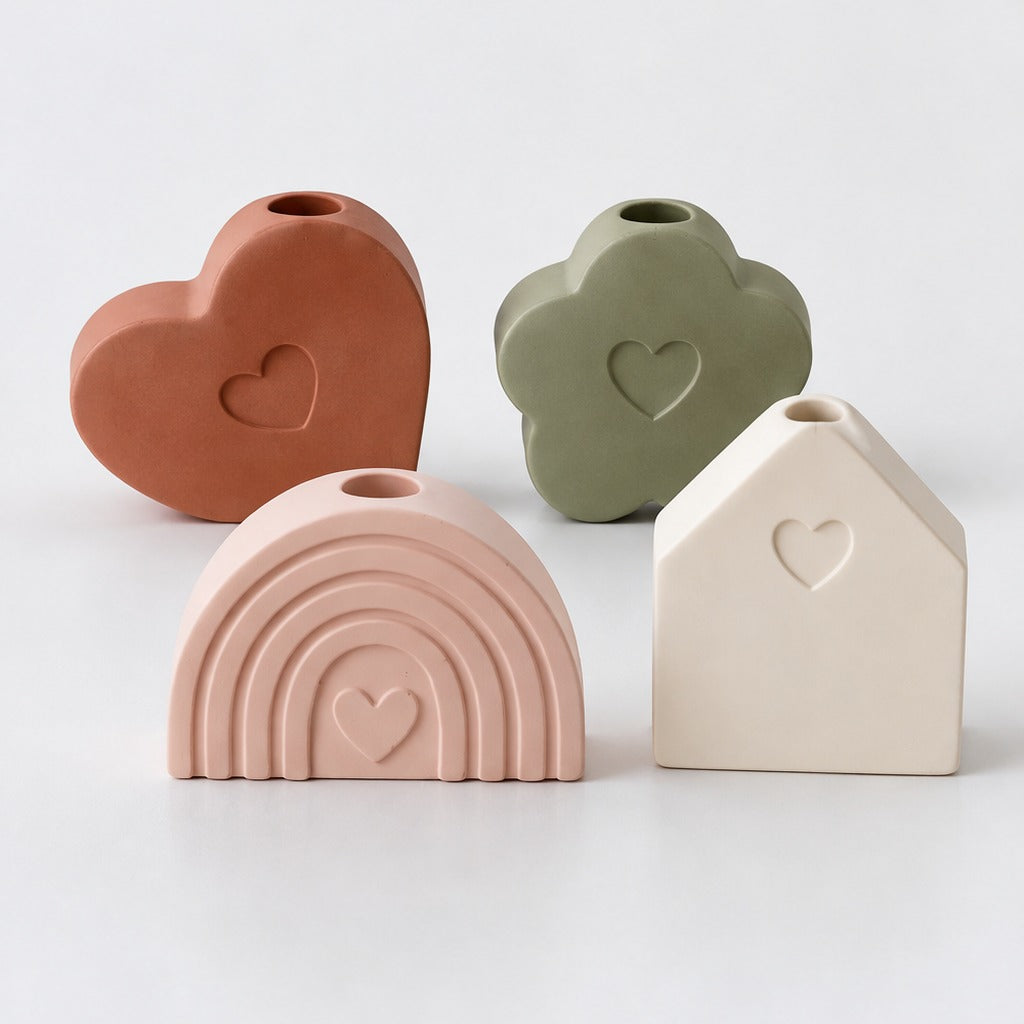 Silicone Mold for Casting Mini Vases for Dried Flowers