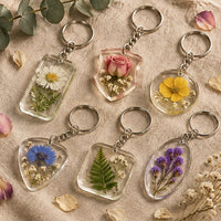 Silicone Mold for Epoxy Resin Pendants with Keychain Rings