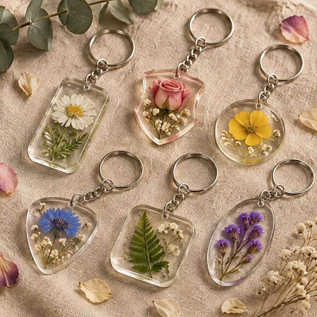 Silicone Resin Pendant Mold with Keyrings