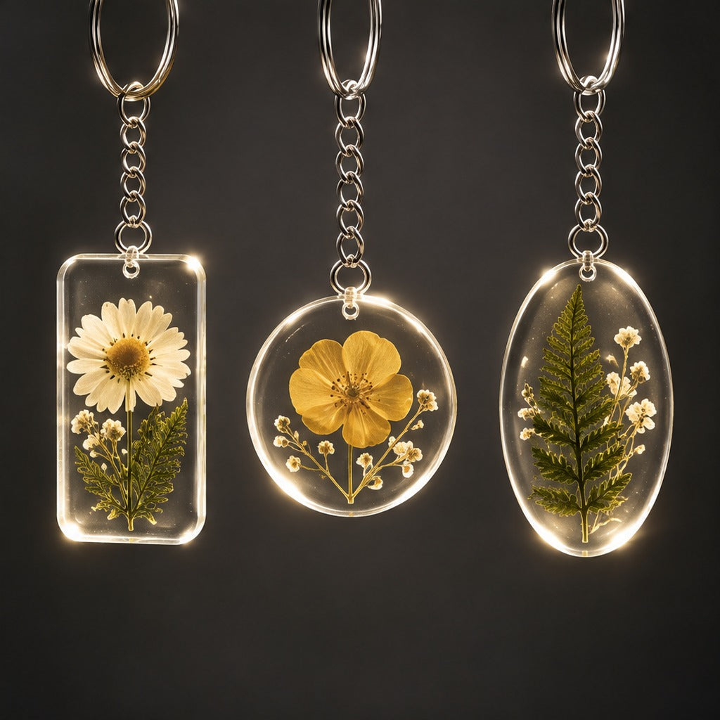 Silicone Resin Pendant Mold with Keyrings