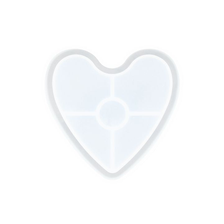 Силиконов калъп за леене 11.5x10x1.6cm - Heart Tray — изображение 2