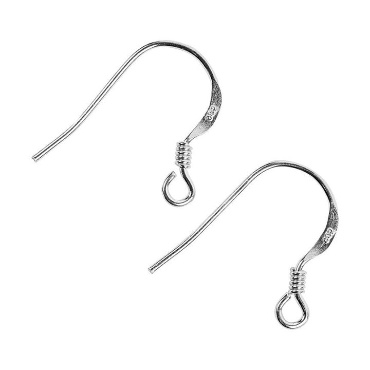 Silver Earring Hooks 14 mm - 10 pcs — image 2