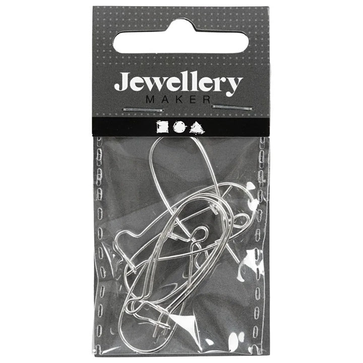 Silver Earring Hooks, 25 mm, Set of 6 — image 2