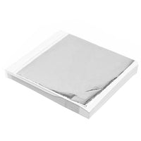 Silver metallic gilding sheets, 14 x 13 cm, 100 sheets — image 1