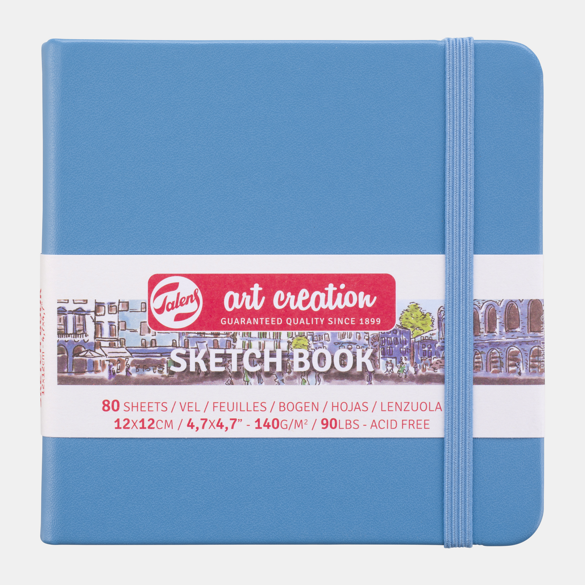Sketchbook ROYAL TALENS Art Creation Light Blue 12 x 12 cm, 140 g, 80 sheets