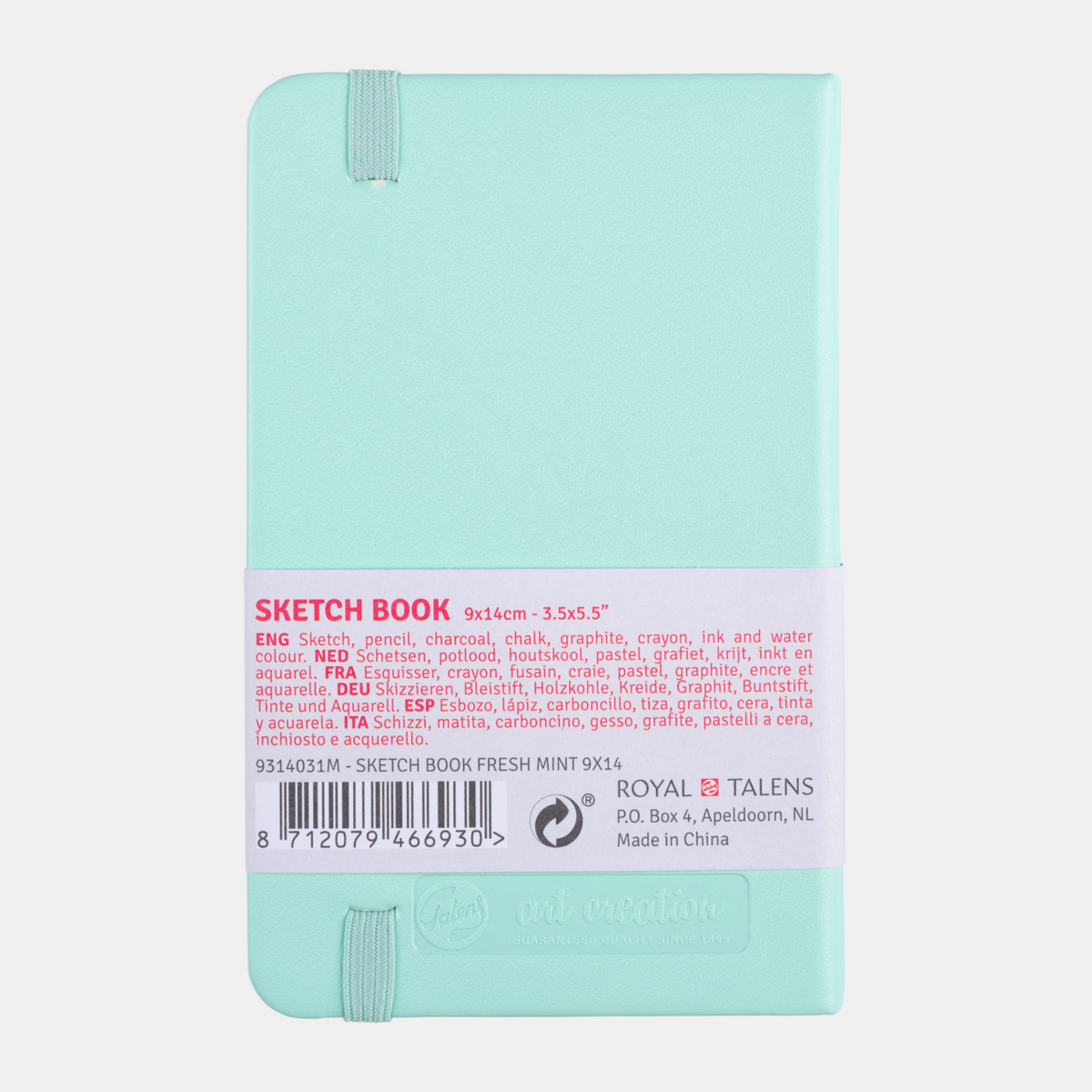Sketchbook ROYAL TALENS Art Creation Mint 9 x 14 cm, 140 g, 80 sheets