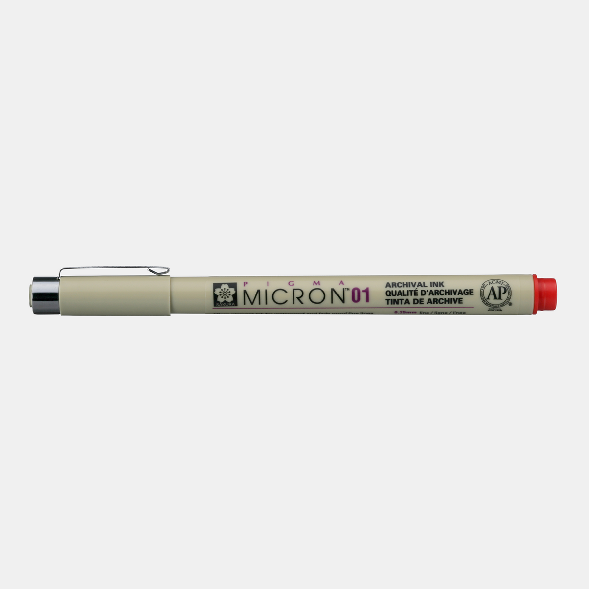 SAKURA Pigma Micron RED Technical Pen – 01 0,25 mm