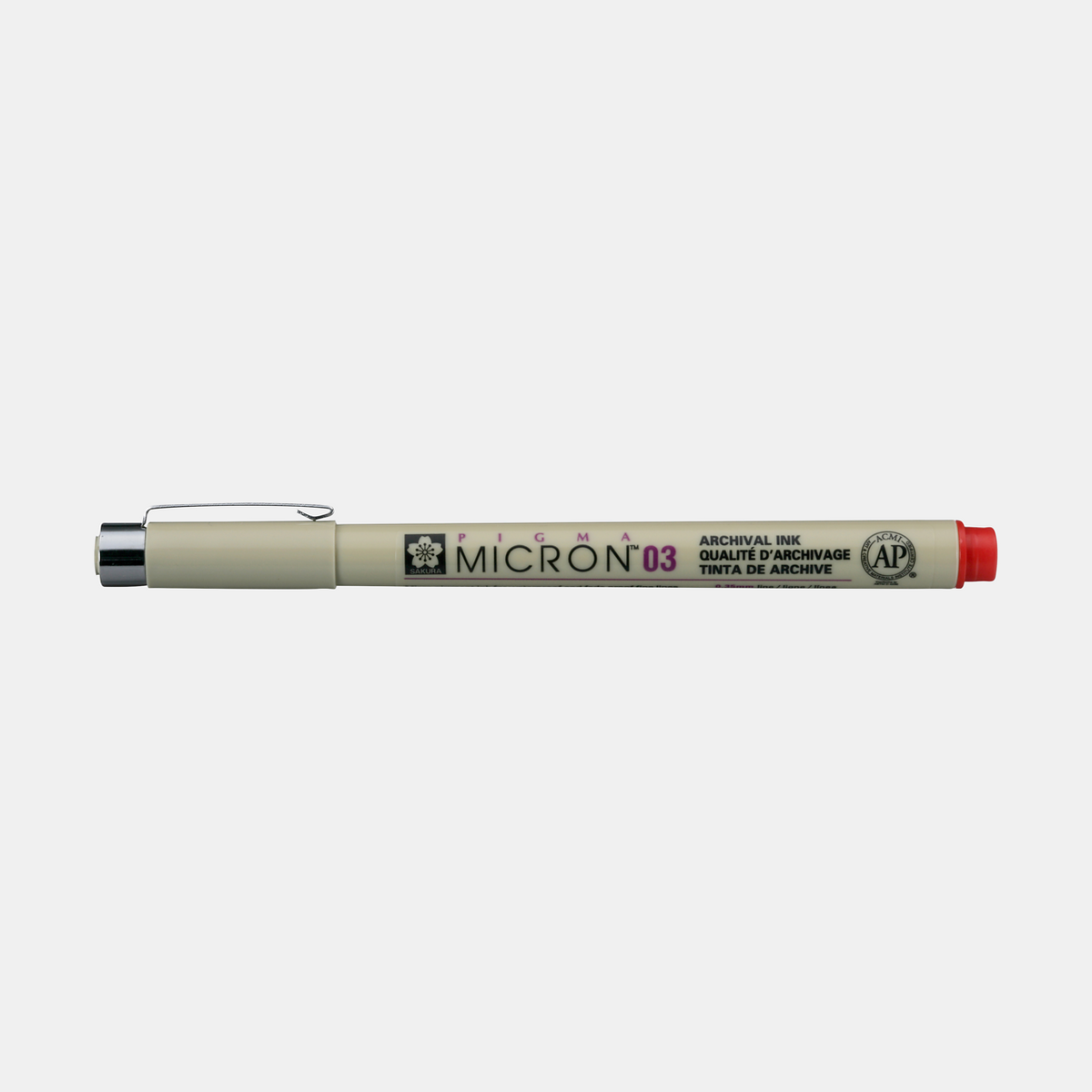SAKURA Pigma Micron RED Technical Pen – 03 0,35 mm