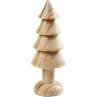 Small Wooden Christmas Tree, 10 cm