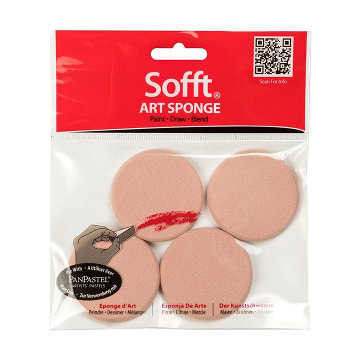 Sofft Pastel Application Sponges - Set of 4 - Round
