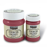 PENTART Soft Decorative Paint 100 ml – 21634 - Cardinal Red