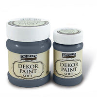 PENTART Soft Decorative Paint 100 ml – 21641 - Graphite Gray