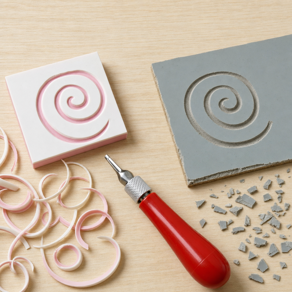 Soft Rubber Stamp Carving Block 5 x 5 cm