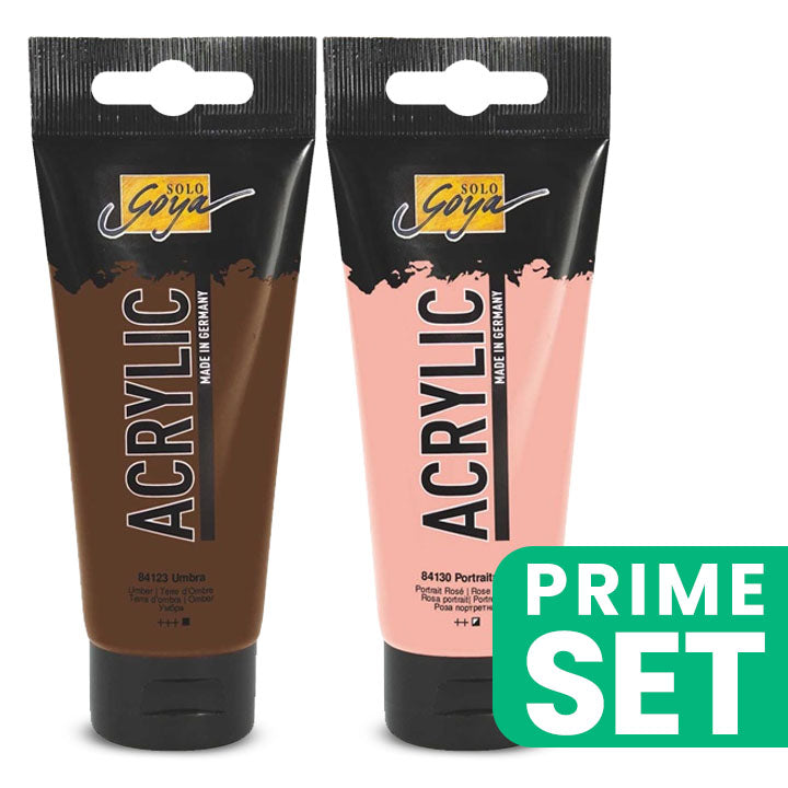 Solo Goya Acrylic Paint Set, 2x100 ml, Skin Color Duo