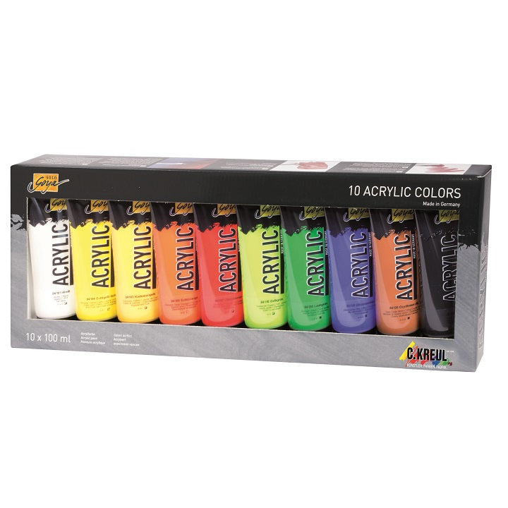 Solo Goya Acrylic Paints / Set of 10 x 100 ml