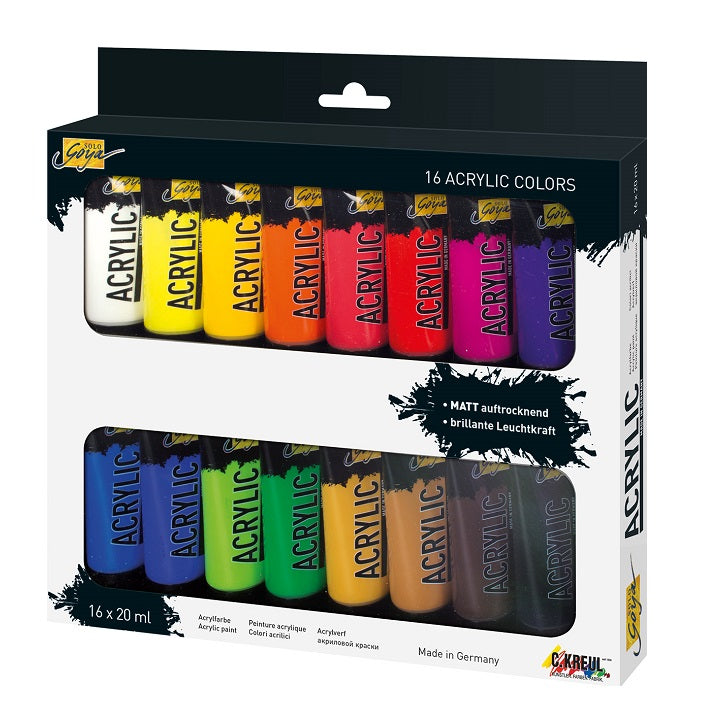 Solo Goya Acrylic Paints Set of 16 x 20 ml