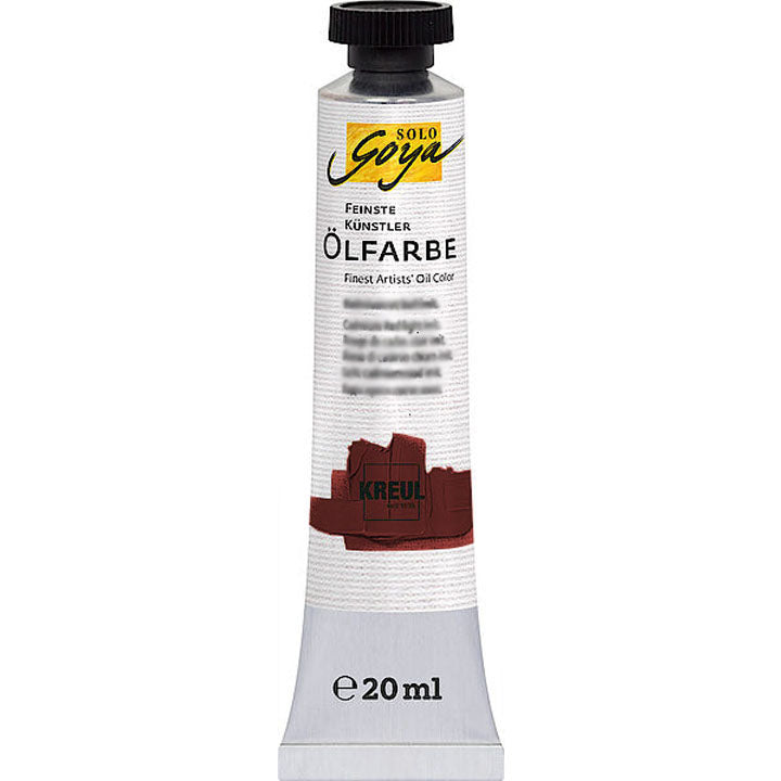 Solo Goya Finest Artists Oil Paint, 20 ml – 510 - burnt sienna