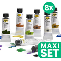 Solo Goya Value Oil Paint Set, 8 Shades
