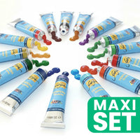 Solo Goya Value Set of Retro Tempera Paints, 15 Shades