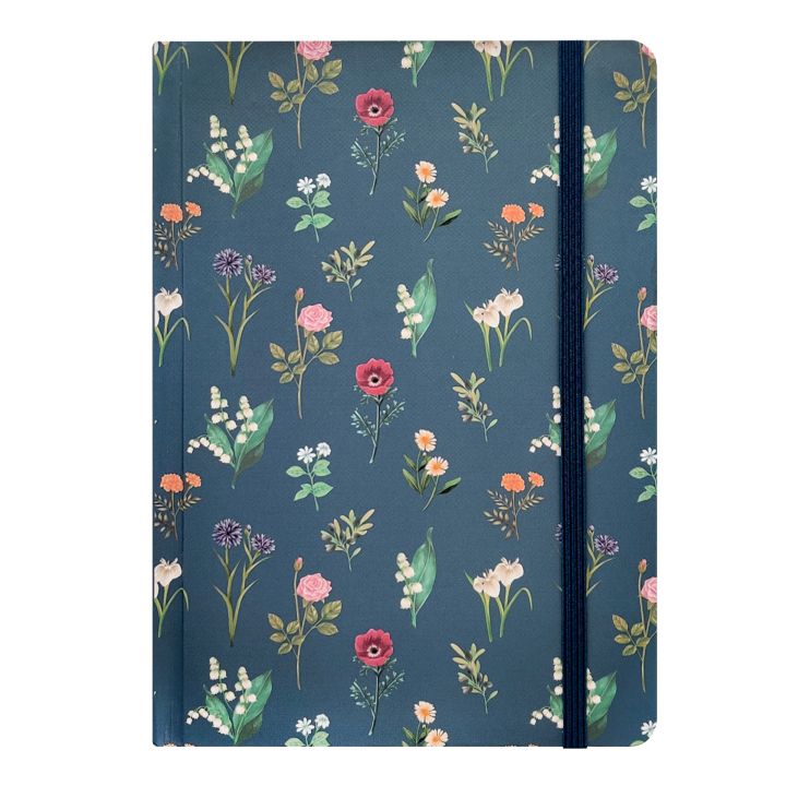 Spoko A5 Lined Notebook, 96 Pages - Flowers, image 1