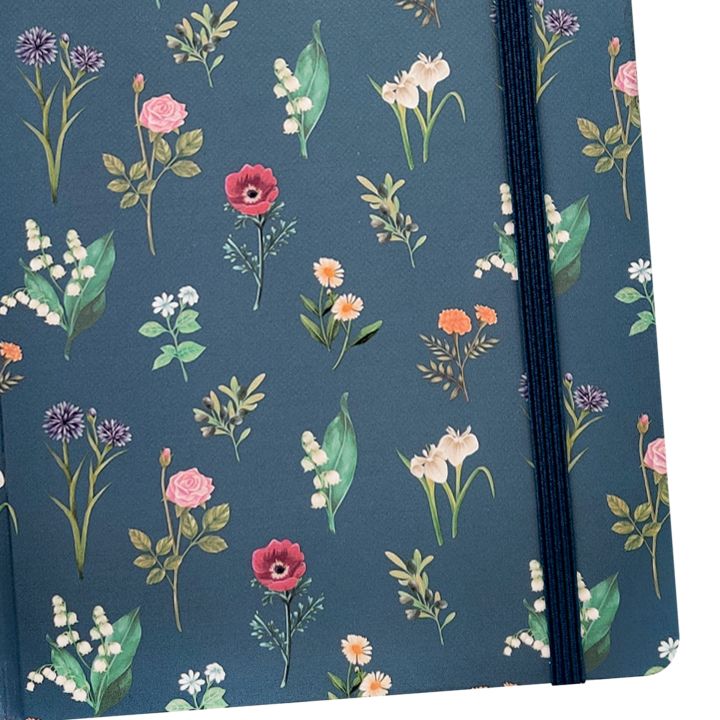 Spoko A5 Lined Notebook, 96 Pages - Flowers, image 2
