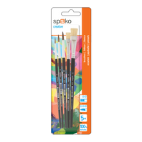 Spoko School Paint Brush Set S0339 - 5-piece set