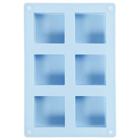 Square Silicone Mold - Set of 6 - 5 x 5 cm