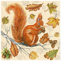 Squirrel Decoupage Napkins - 1 pc