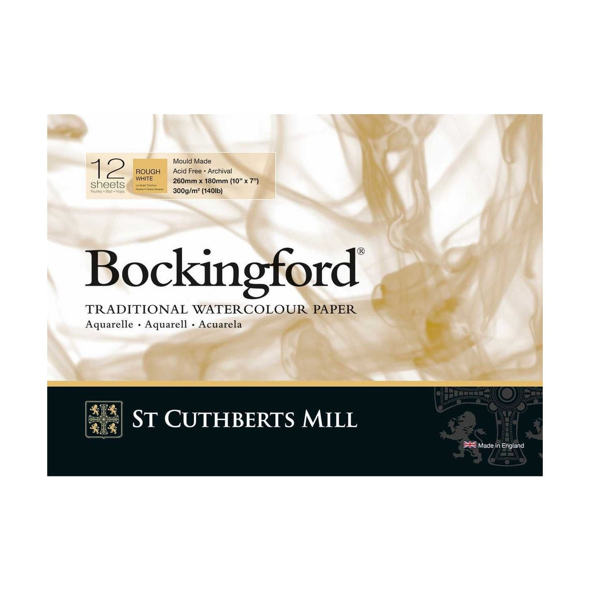 St Cuthberts Mill Bockingford Rough Watercolor Pad 300 g/m² - 12 sheets