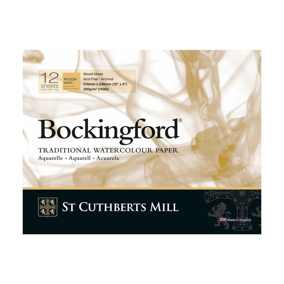 St Cuthberts Mill Bockingford Rough Watercolor Pad 300 g/m² - 12 sheets