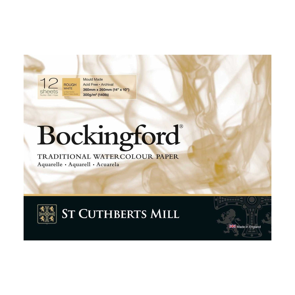 St Cuthberts Mill Bockingford Rough Watercolor Pad 300 g/m² - 12 sheets