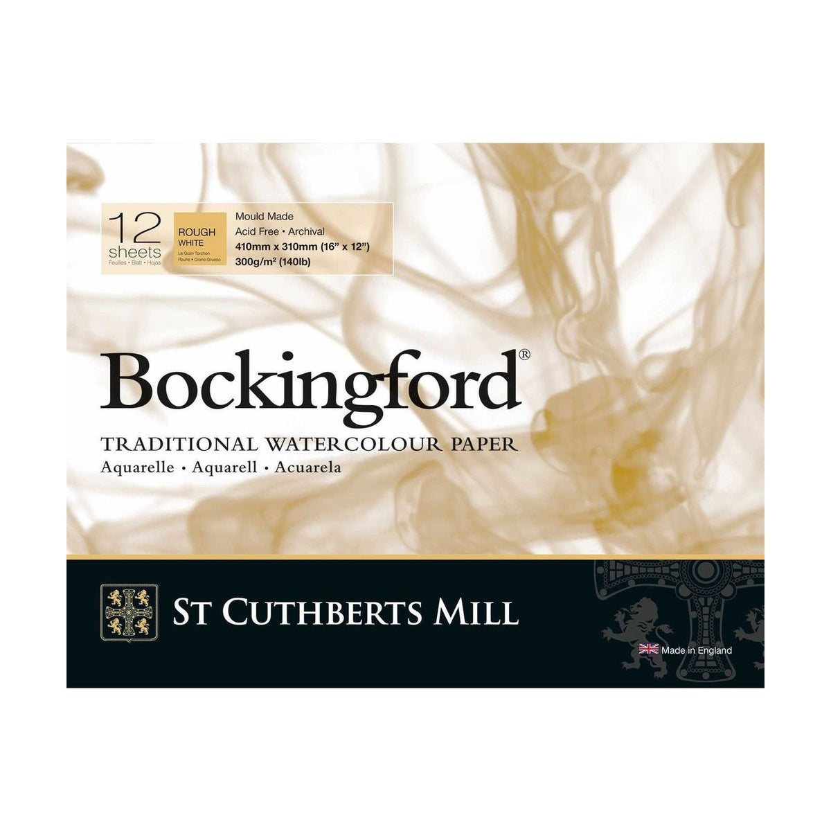 St Cuthberts Mill Bockingford Rough Watercolor Pad 300 g/m² - 12 sheets
