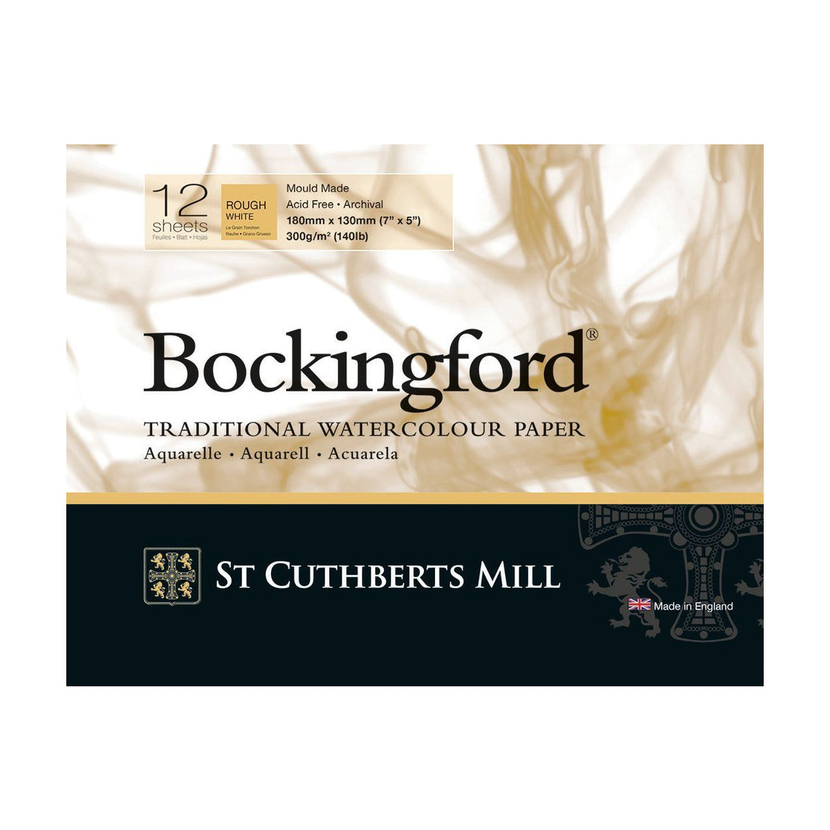 St Cuthberts Mill Bockingford Rough Watercolor Pad 300 g/m² - 12 sheets