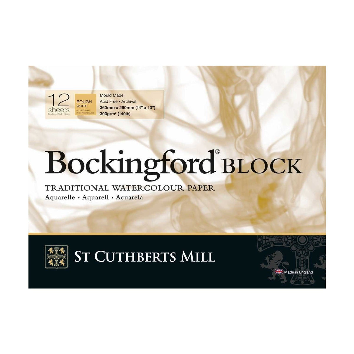 St Cuthberts Mill Bockingford Rough Watercolor Pad 300 g/m² 31 – 41 cm - 12 sheets