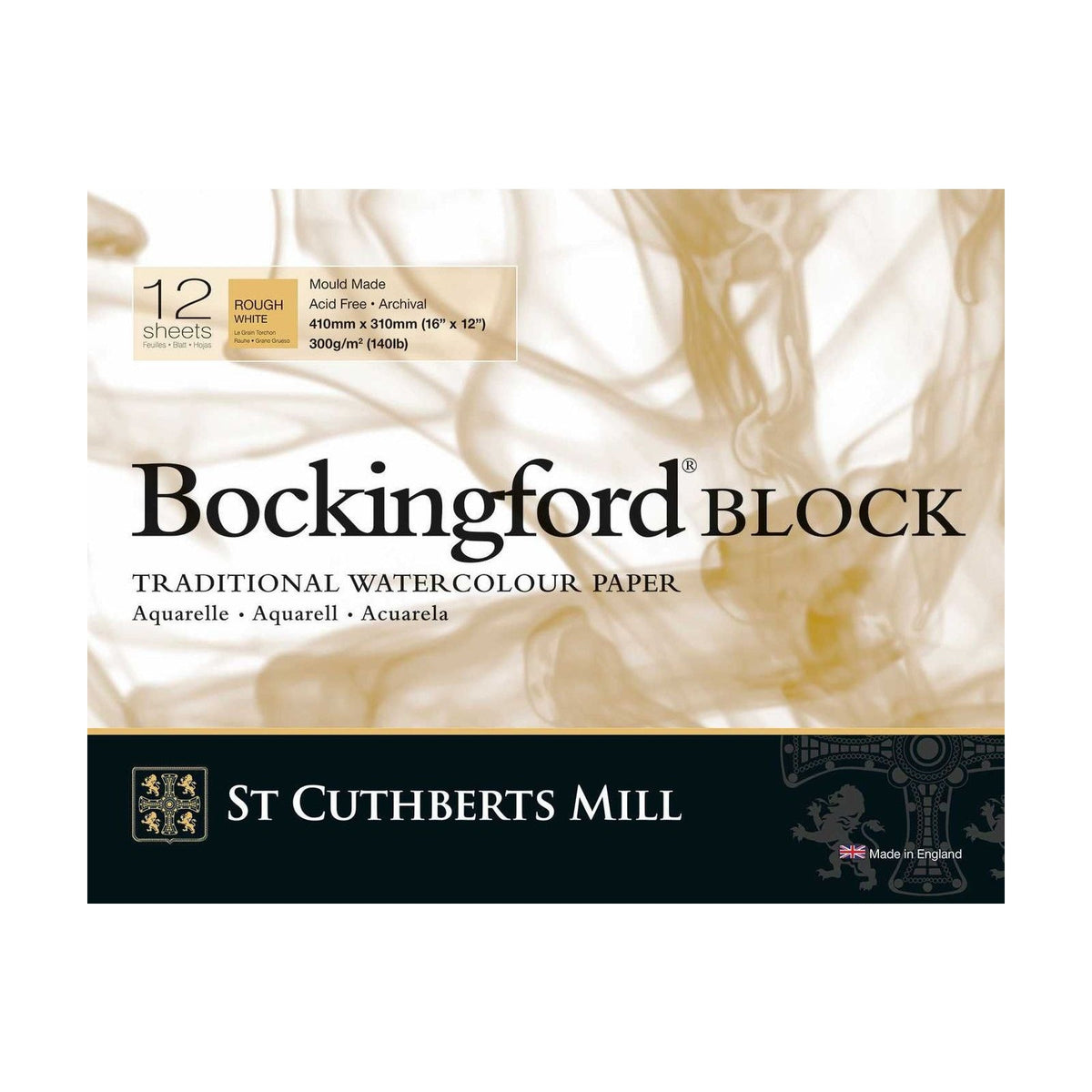 St Cuthberts Mill Bockingford Rough Watercolor Pad 300 g/m² 31 – 41 cm - 12 sheets