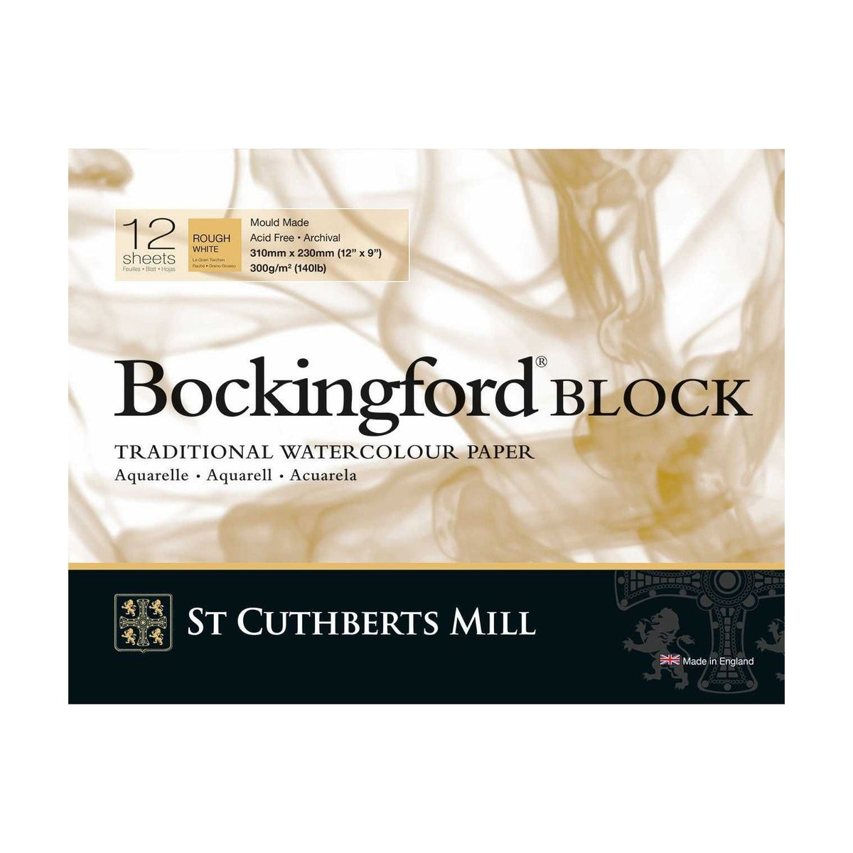 St Cuthberts Mill Bockingford Rough Watercolor Pad 300 g/m² 31 – 41 cm - 12 sheets