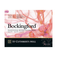 St Cuthberts Mill Bockingford Watercolour Pad HP White 300 g/m² - 12 sheets