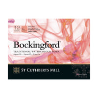 St Cuthberts Mill Bockingford Watercolour Pad HP White 300 g/m² - 12 sheets
