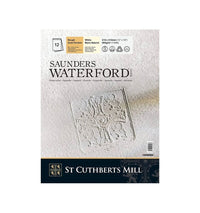 St Cuthberts Mill Saunders Rough Watercolor Paper Block 300 g/m² White 23 x 31 cm - 12 Sheets